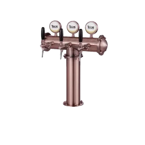 3 WAY T TYPE BEER TOWER WITH LED WITH TAPS,bronze 102MM. (Copy)
