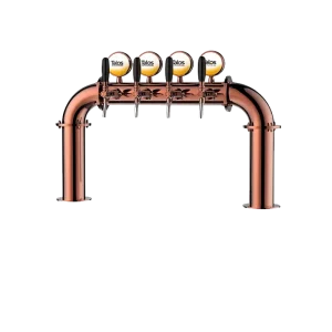 4 WAY U TYPE BEER TOWER WITH LED WITH TAPS, Bronze 102MM. (Copy)