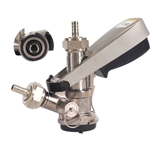 S SYSTEM KEG COUPLER-BRASS BODY<p class="order_no_style">1025701</p><p class="text_order_style">S-type Keg coupler,Brass body material,Nickel plated surface</p>
