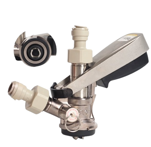 S SYSTEM KEG COUPLER-BRASS BODY<p class="order_no_style">1025701</p><p class="text_order_style">S-type Keg coupler,Brass body material,Nickel plated surface</p>